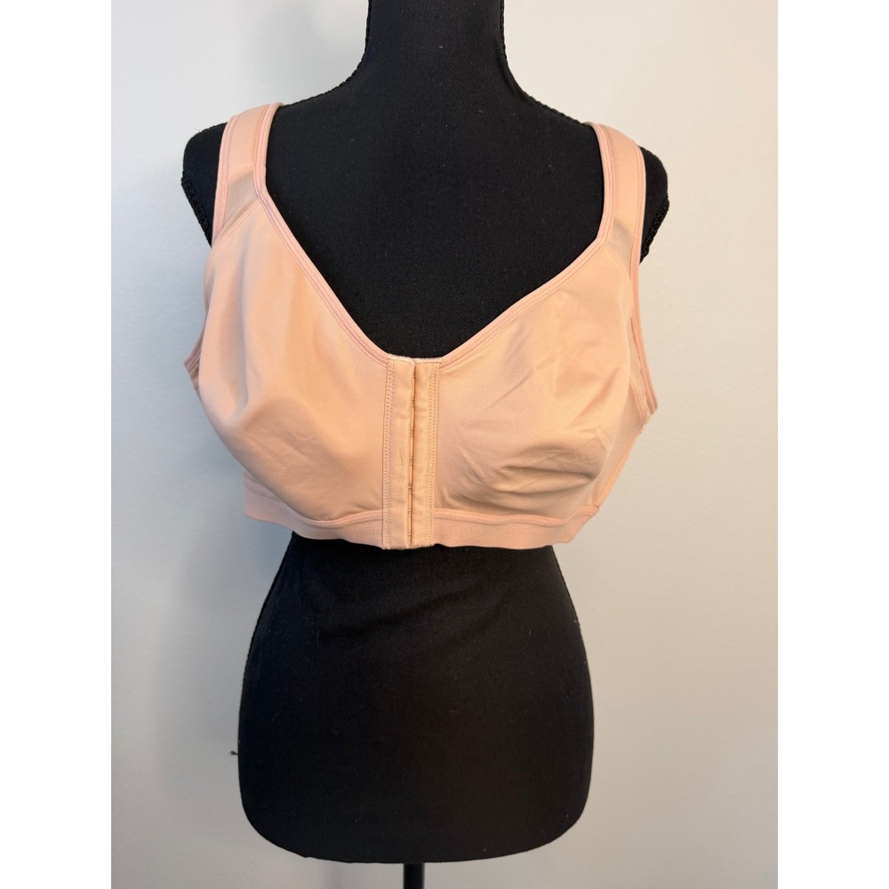 Delimira Women Front Close Posture Bra Wirefree‎ Support Peach W811S 46B
